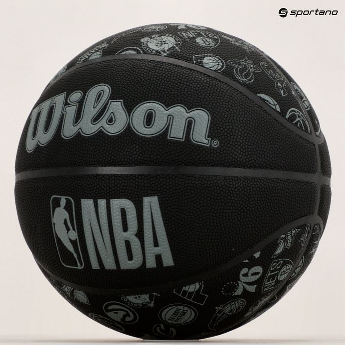 Basketbalový míč Wilson NBA All Team černý WTB1300XBNBA 5