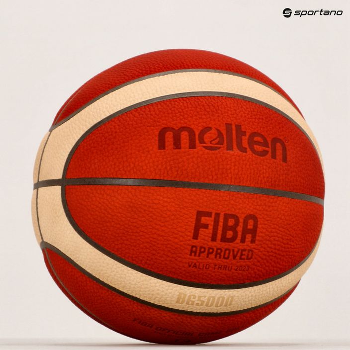 Basketbalový míč Molten FIBA Orange B6G5000 4