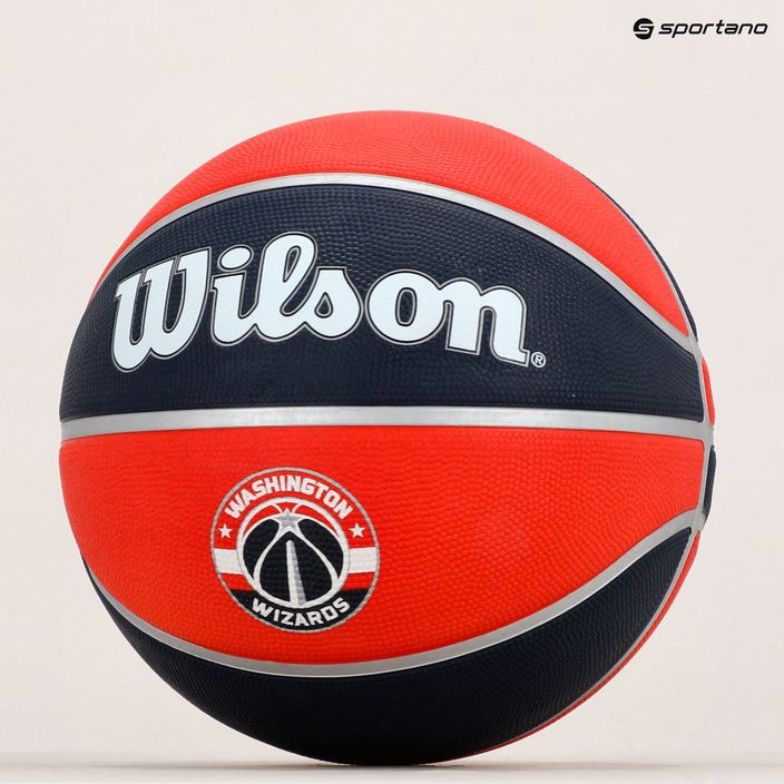 Wilson NBA Team Tribute Washington Wizards basketbalový míč červený WTB1300XBWAS 7