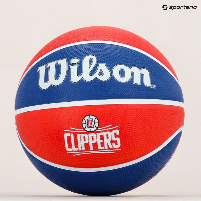 Wilson NBA Team Tribute Los Angeles Clippers Basketbalový míč červený WTB1300XBLAC 7