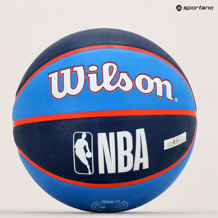 Wilson NBA Team Tribute basketbalový míč Oklahoma City Thunder modrý WTB1300XBOKC 7