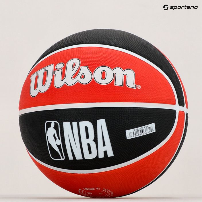 Wilson NBA Team Tribute Portland Trail Blazers basketbalový míč červený WTB1300XBPOR 6