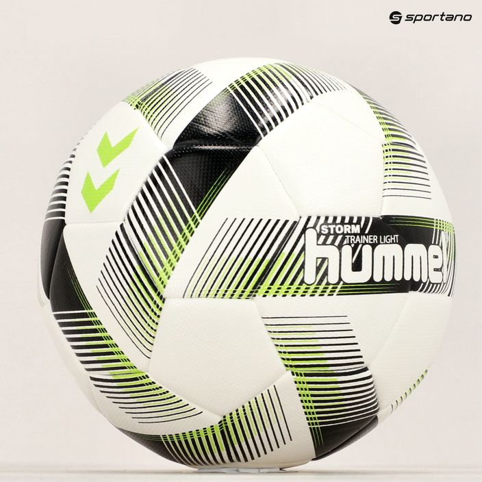 Hummel Storm Trainer Light FB fotbalový míč bílá/černá/zelená velikost 3 6