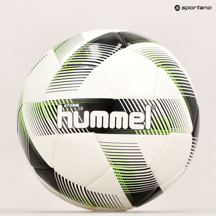 Hummel Storm 2.0 FB fotbal bílý/černý/zelený velikost 5 5