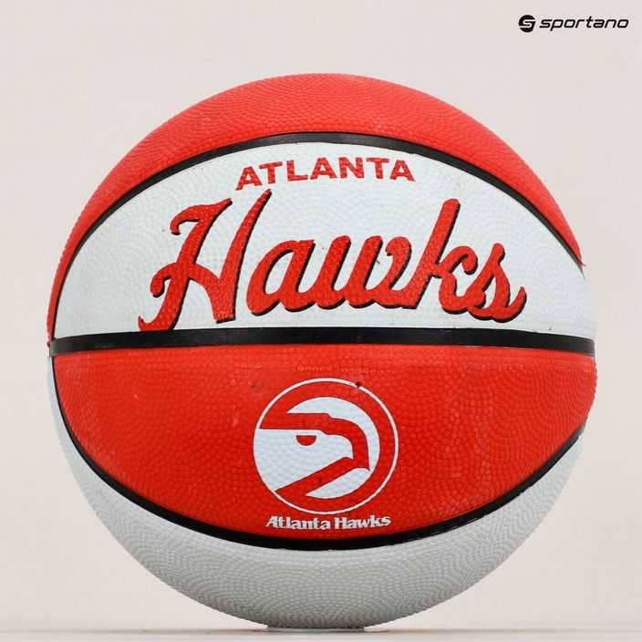 Wilson NBA Team Retro Mini Atlanta Hawks Basketball Red WTB3200XBATL 5