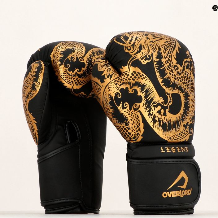Boxerské rukavice Overlord Legend černo-zlaté 100001-BK_GO 9