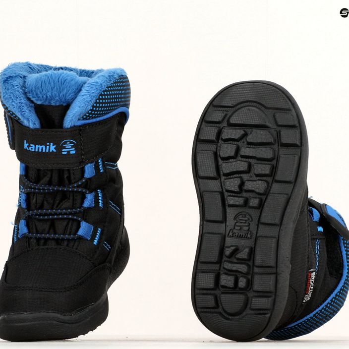 Dětské trekové boty Kamik Stance2 black/blue 14