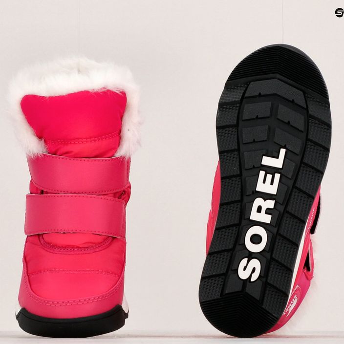 Dětské trekové boty Sorel Whitney II Strap Wp cactus pink/black 15