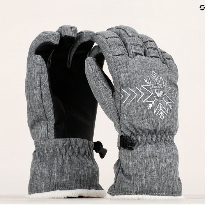 Dámské lyžařské rukavice Rossignol Perfy G heather grey 8