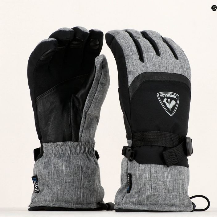 Rossignol Type Impr G heather grey pánské lyžařské rukavice 8