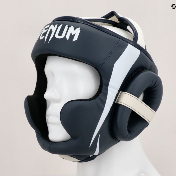 Boxerská helma Venum Elite bílá/navy blue 7