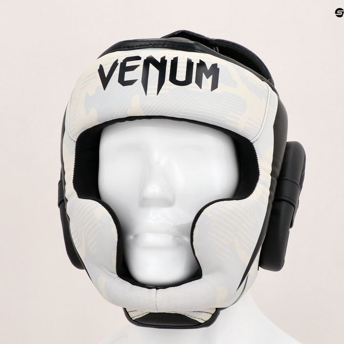 Boxerská helma Venum Elite bílá/camo 13