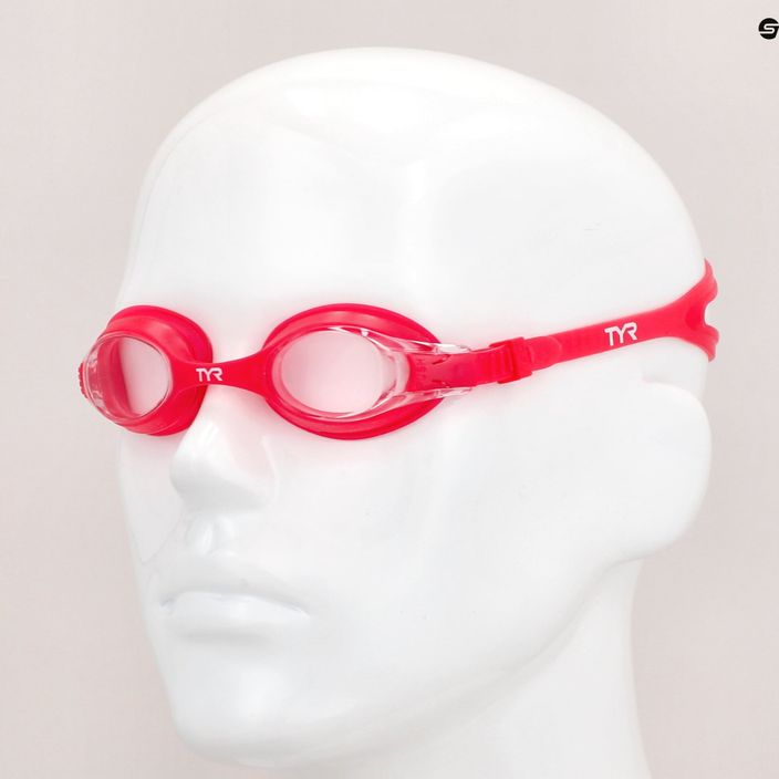 Dětské plavecké brýle TYR Swimple čiré/červené 3