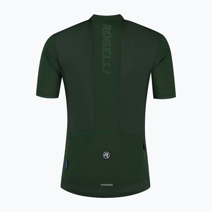 Pánský cyklistický dres    Rogelli Essential army green 4