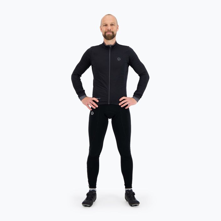 Pánské cyklistické tričko longsleeve  Rogelli Essential black 2