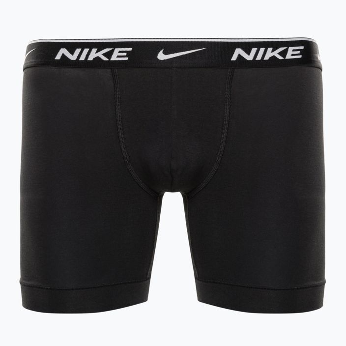 Pánské bavlněné boxerky Nike Everyday Stretch Boxer Brief 3Pk MP1 white/grey heather / black 2