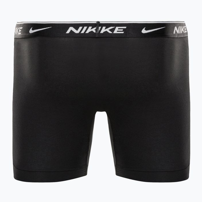 Pánské bavlněné boxerky Nike Everyday Stretch Boxer Brief 3Pk MP1 white/grey heather / black 3