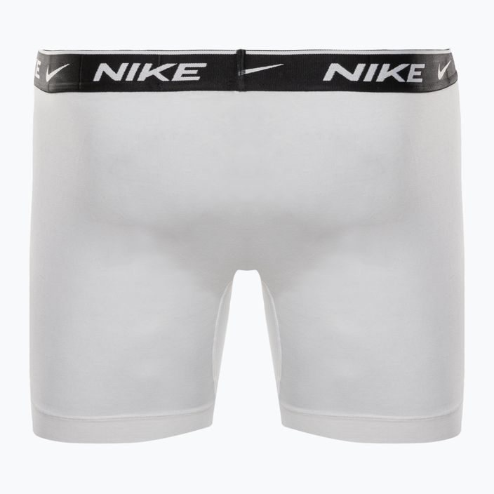 Pánské bavlněné boxerky Nike Everyday Stretch Boxer Brief 3Pk MP1 white/grey heather / black 9