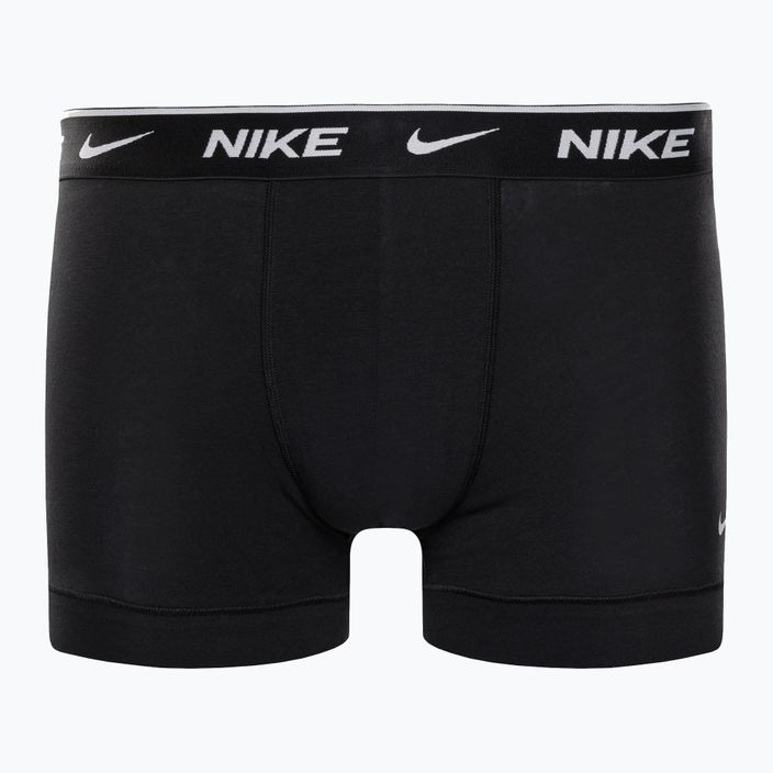 Pánské boxerky Nike Everyday Cotton Stretch Trunk 3Pk UB1 černé