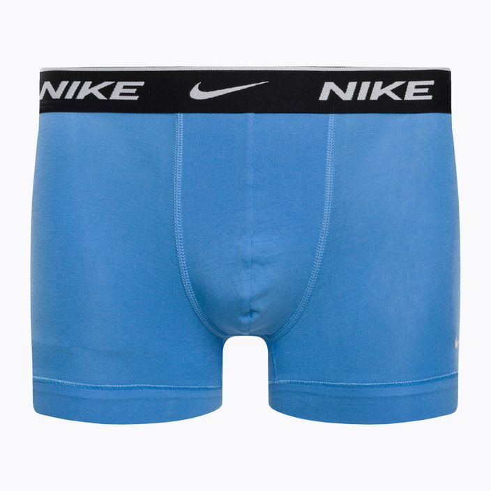 Pánské boxerky Nike Everyday Cotton Stretch Trunk 3Pk UB1 swoosh print/grey/uni blue 2