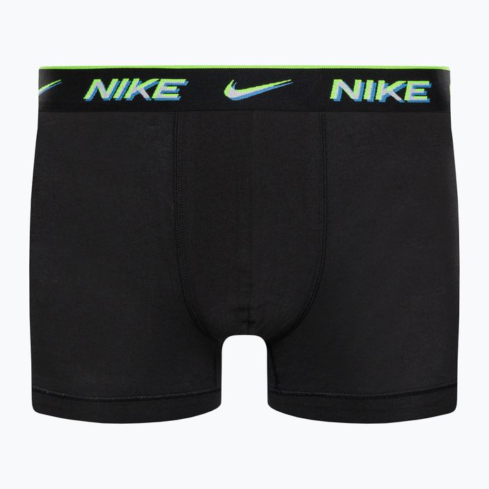 Pánské boxerky Nike Everyday Cotton Stretch Trunk 3Pk UB1 black/transparency wb 5