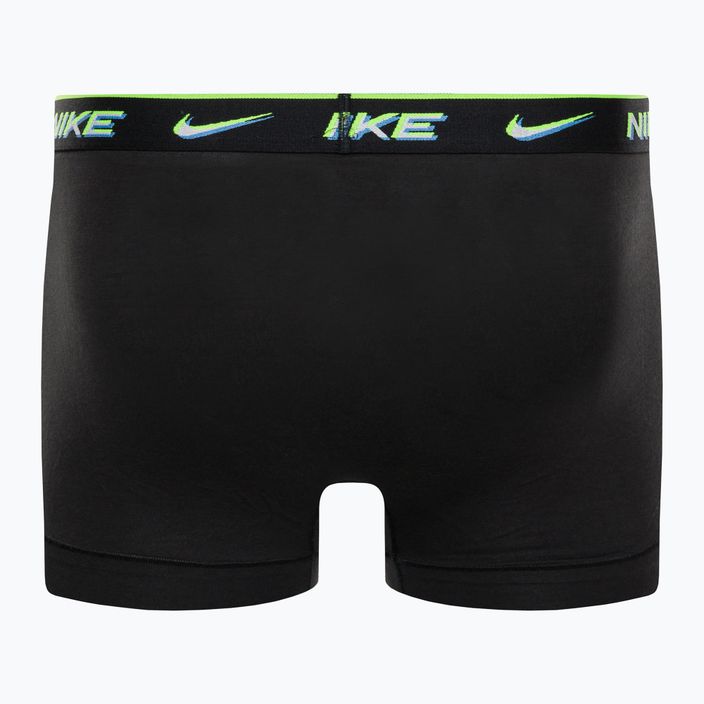 Pánské boxerky Nike Everyday Cotton Stretch Trunk 3Pk UB1 black/transparency wb 6