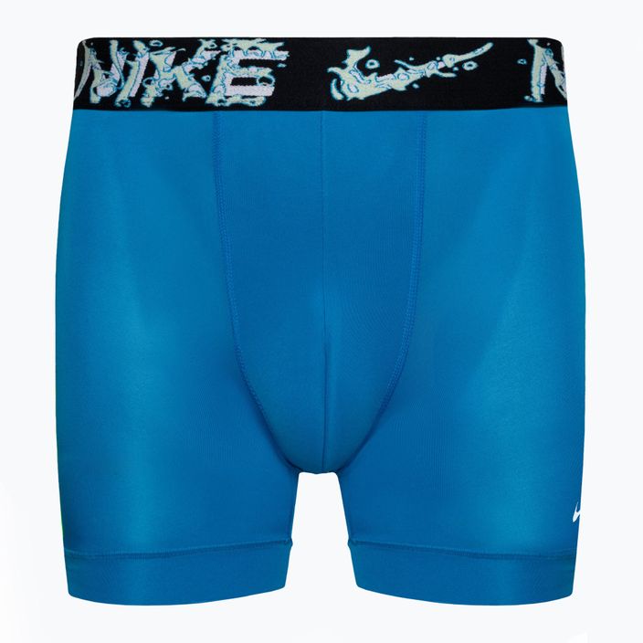 Pánské boxerky Nike Dri-Fit Essential Micro Boxer Brief 3 páry černá/zelená/modrá 2