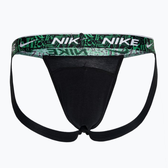 Pánské boxerky   Nike Dri-FIT Everyday Cotton Jock Strap 3 páry black/red/aquarius blue/stadium green 2