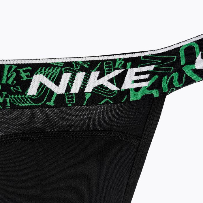 Pánské boxerky   Nike Dri-FIT Everyday Cotton Jock Strap 3 páry black/red/aquarius blue/stadium green 3