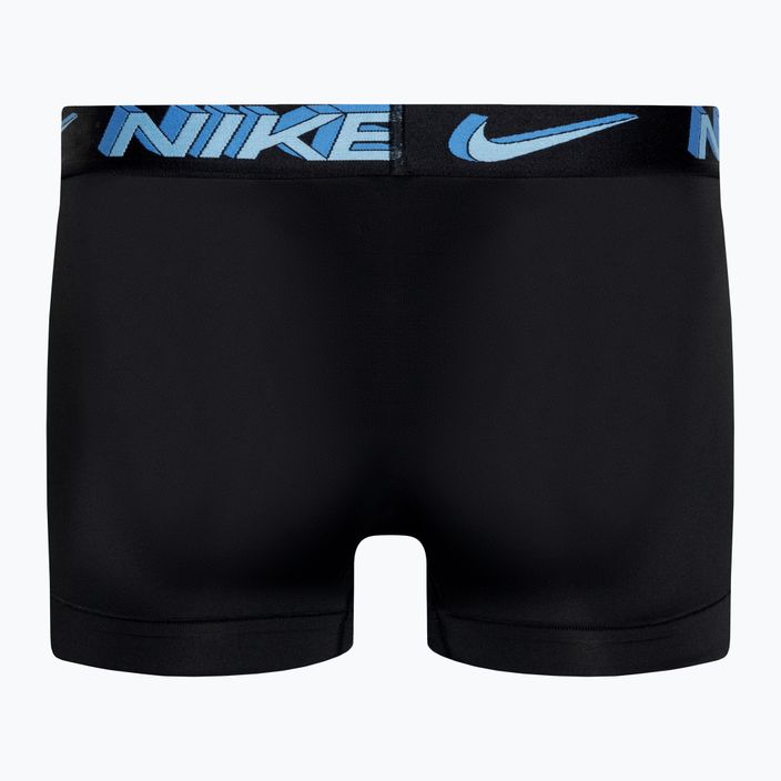 Pánské boxerky Nike Dri-Fit Essential Micro Trunk 3 páry stadium green/pink rise/black 3d 3