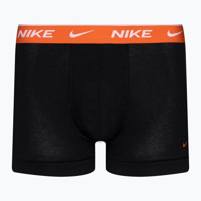 Pánské boxerky Nike Everyday Cotton Stretch Trunk 3 páry černá/fialová/oranžová 4