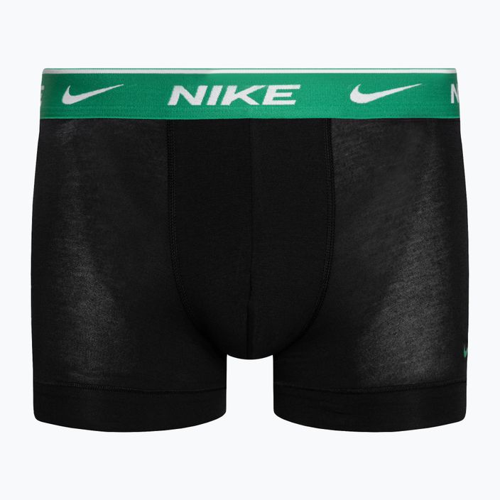 Pánské boxerky Nike Everyday Cotton Stretch Trunk 3 páry tyrkysová/fialová/modrá 3