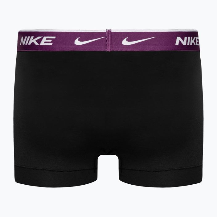 Pánské boxerky Nike Everyday Cotton Stretch Trunk 3 páry tyrkysová/fialová/modrá 5