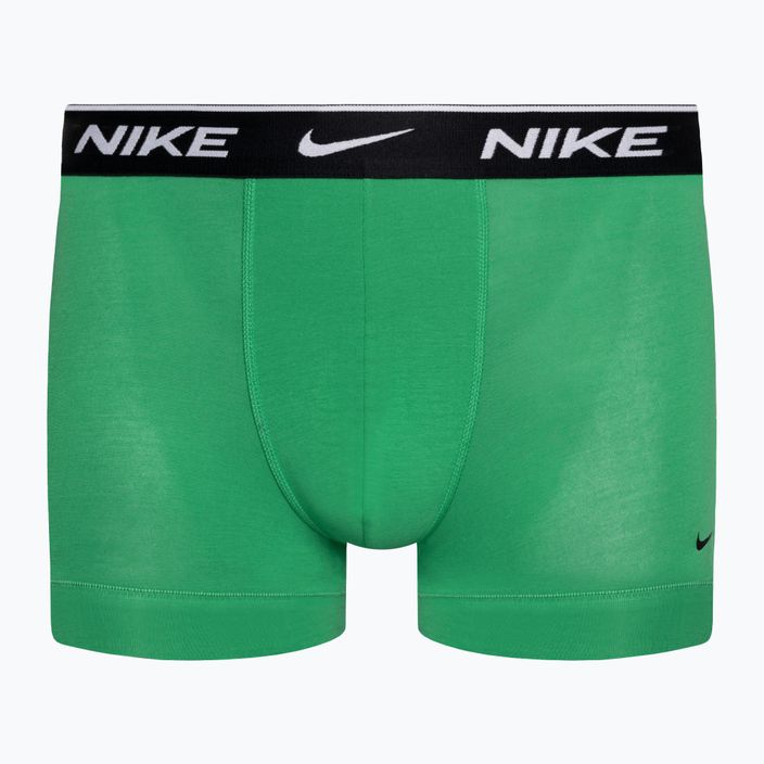 Pánské boxerky Nike Everyday Cotton Stretch Trunk 3 páry zelená/fialová/modrá 3