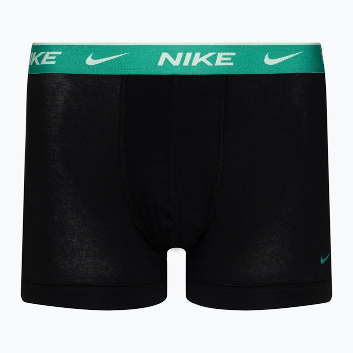 Pánské boxerky Nike Everyday Cotton Stretch Trunk 3 páry modrá/tyrkysová/růžová 2