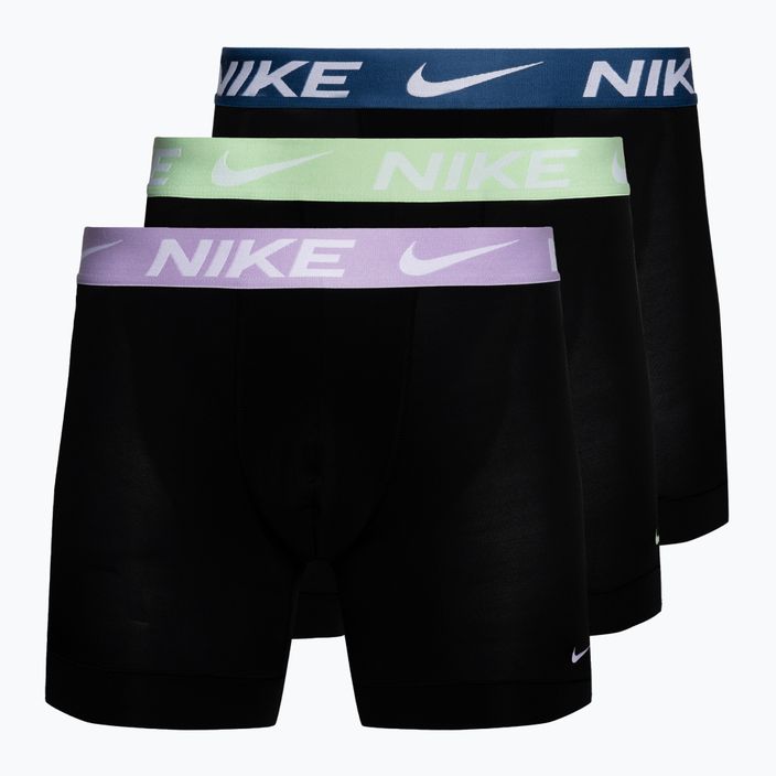 Pánské boxerky Nike Dri-Fit Essential Micro Boxer Brief 3 páry modrá.zelená/fialová