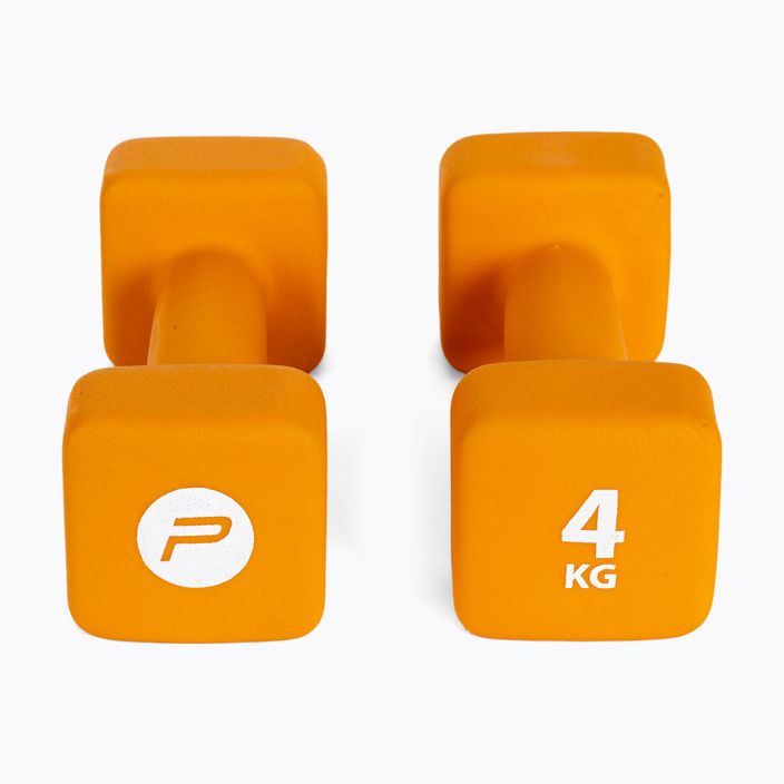 Neoprenové činky 4 kg Pure2Improve oranžové P2I201420 3