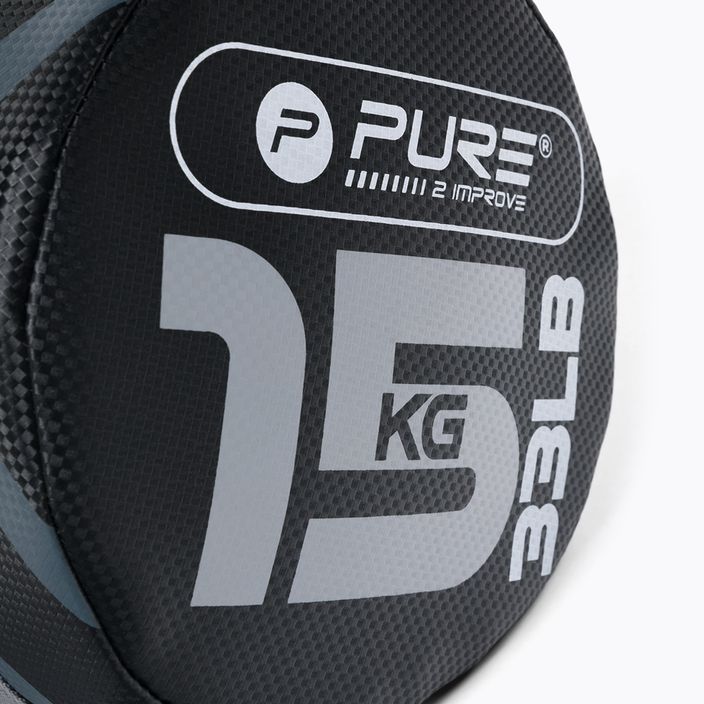 Tréninkový vak 15 kg Pure2Improve Power Bag šedo-černý P2I201730 3