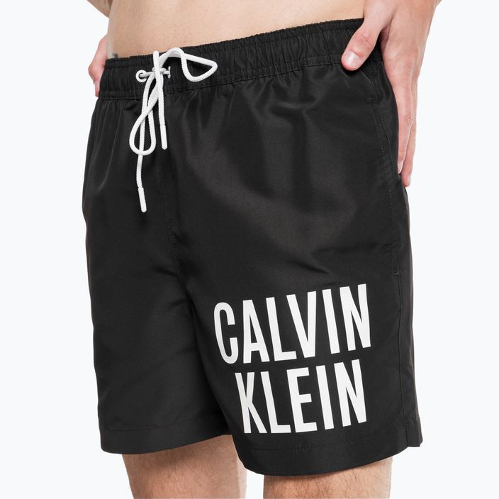 Pánské plavecké šortky Calvin Klein Medium Drawstring černé 7