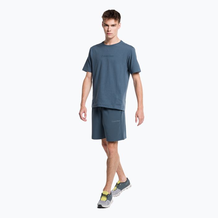 Pánské tričko Calvin Klein v pastelově modré barvě 2