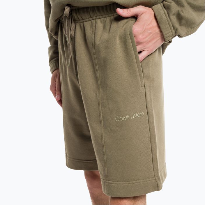 Pánské tréninkové šortky Calvin Klein 8.5" Knit 8HU šedé olivové 3