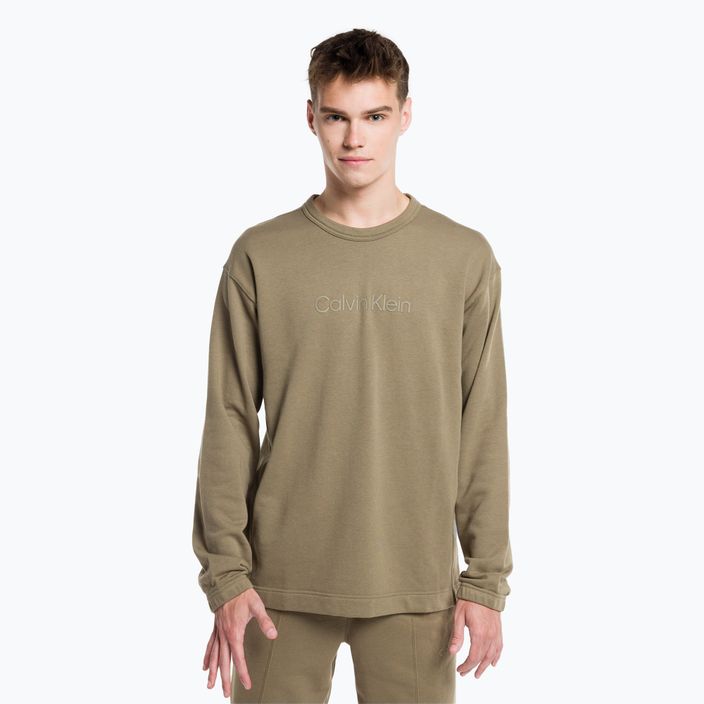 Pánský svetr Calvin Klein 8HU šedá olivová mikina