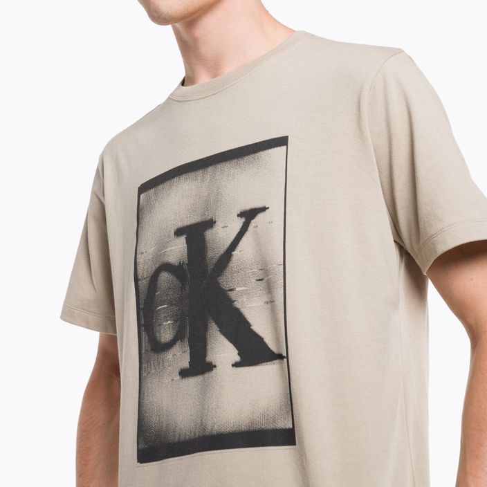 Pánské zimní lněné tričko Calvin Klein 4