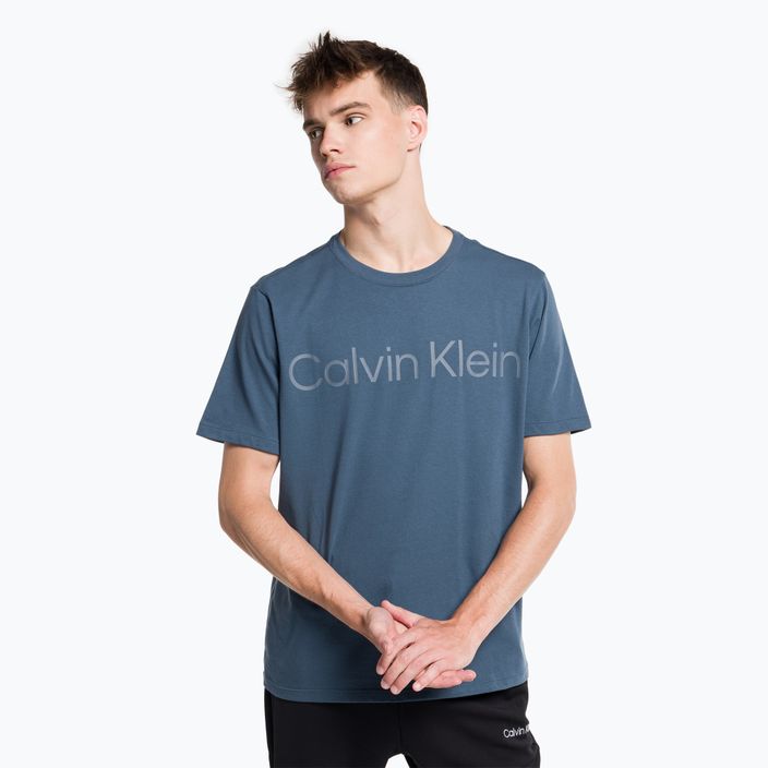 Pánské tričko Calvin Klein v pastelově modré barvě