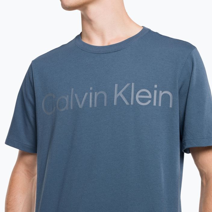 Pánské tričko Calvin Klein v pastelově modré barvě 4