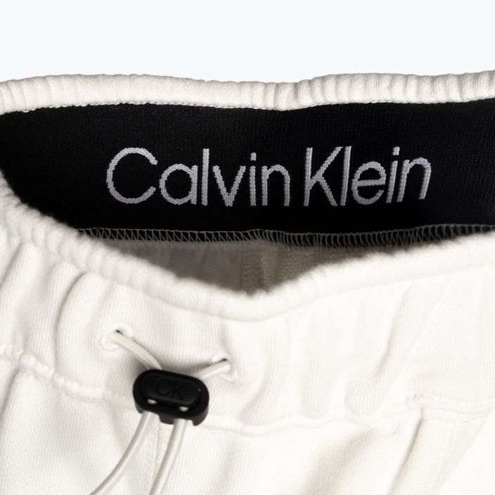 Dámské tréninkové kalhoty Calvin Klein Knit YBI white suede 8