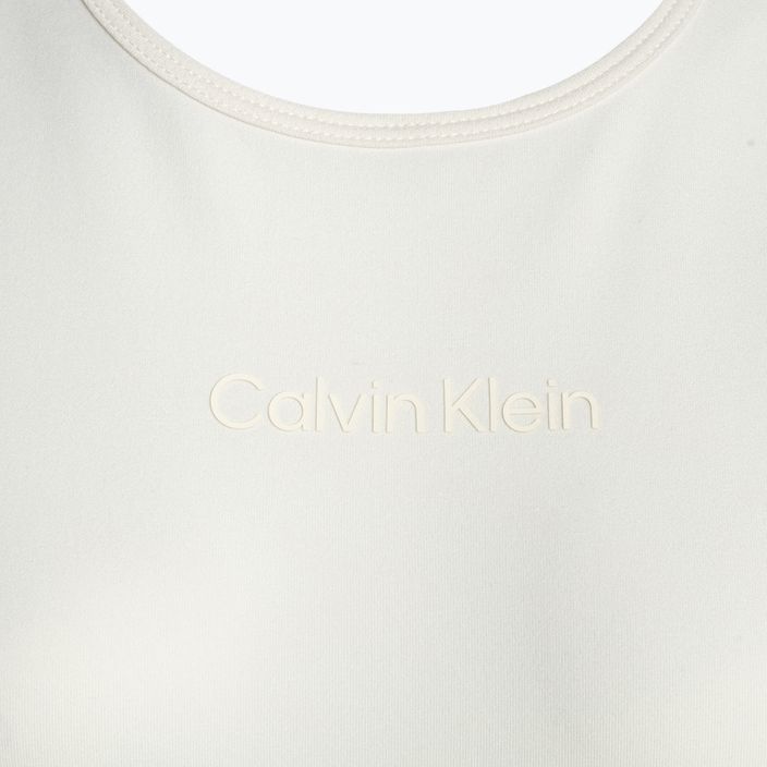 Dámské tričko Calvin Klein Knit white suede 7