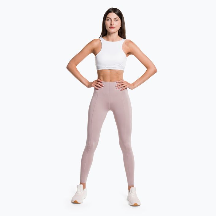 Calvin Klein Medium Support YAF jasně bílá fitness podprsenka 5