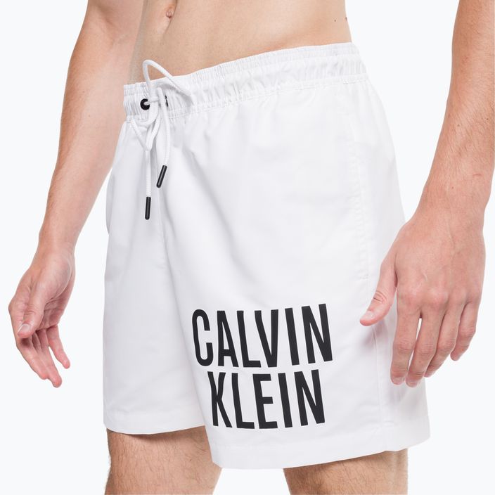 Pánské plavecké šortky Calvin Klein Medium Drawstring white 8