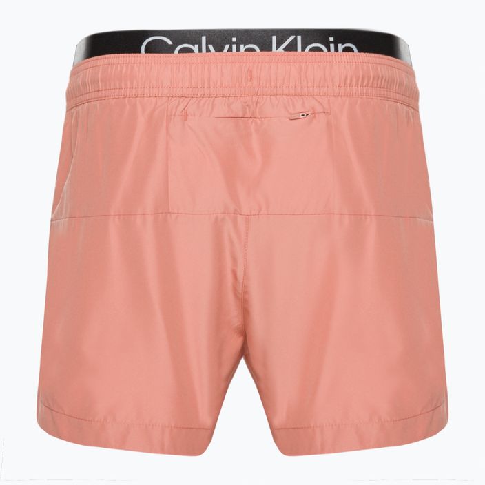 Pánské plavecké šortky Calvin Klein Short Double Wb pink 2